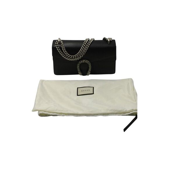 Gucci Small Dionysus Shoulder Bag in Black Leather - Picture 5 of 10